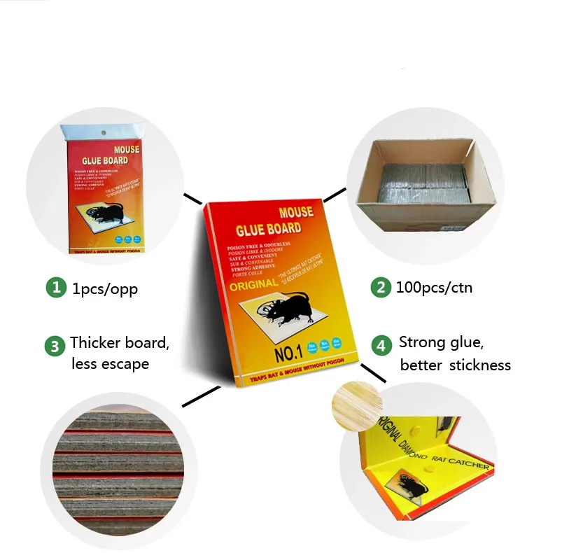Trampa Ratones Pega Raton Mice Rat Snake Lizard Mouse Glue Board Trap Manufacturer