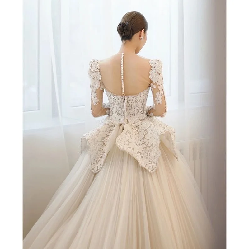 SUNNY Satin Main Wedding Dress Traditional Wedding Dresses