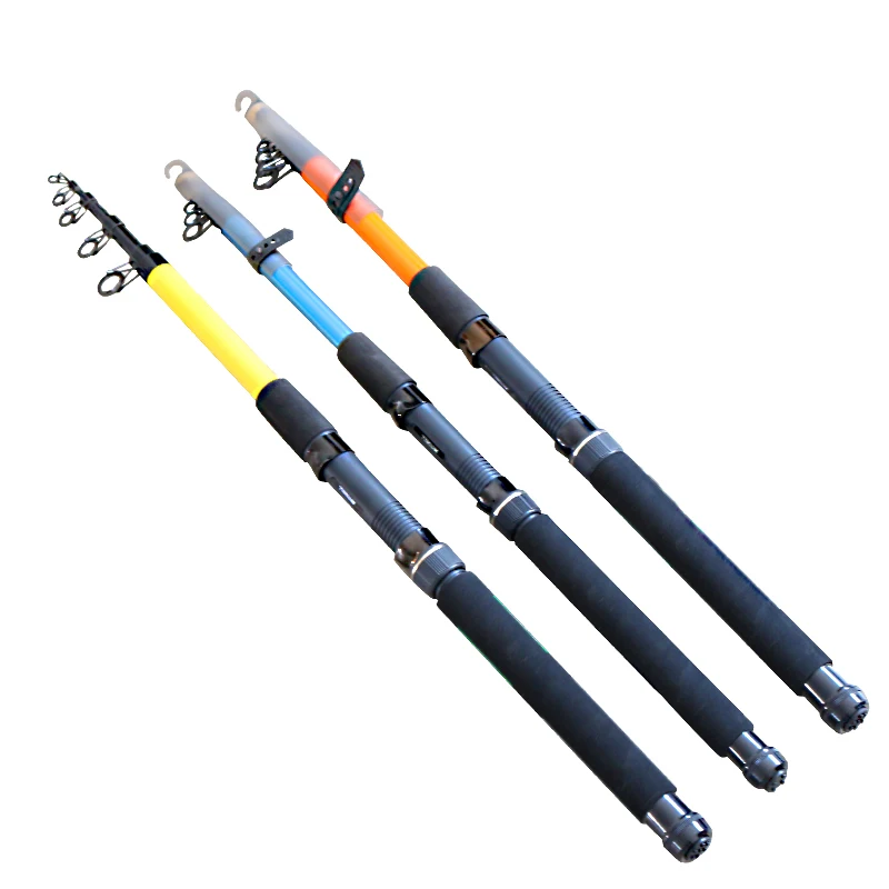 Customized 1.5-3.6m Spinning Fiberglass Pole Portable Telescopic Fishing Rod