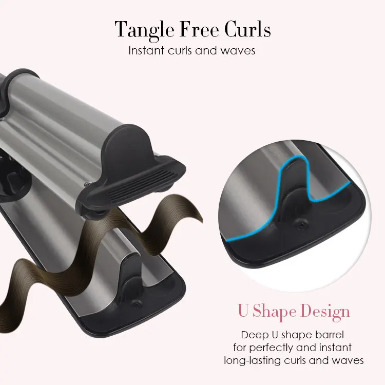 Brazilian Hair Curling Iron Wave Artist Deep Waver for Beachy Waves
