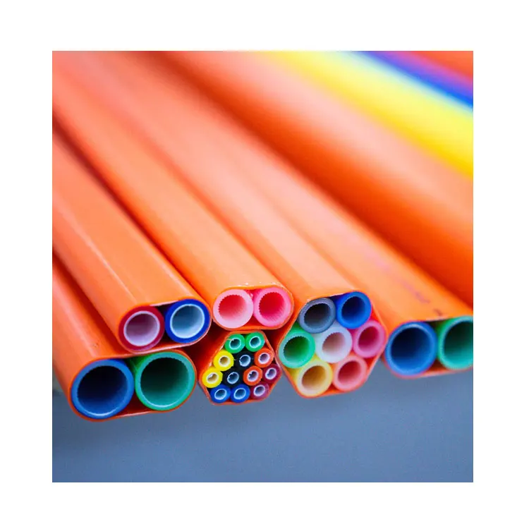 7 Way 14/10 mm With PE 1.2mm DB Direct Bury Series HDPE Micro Duct Tube Bundle For Underground Optical Fiber Air Blowing Cable