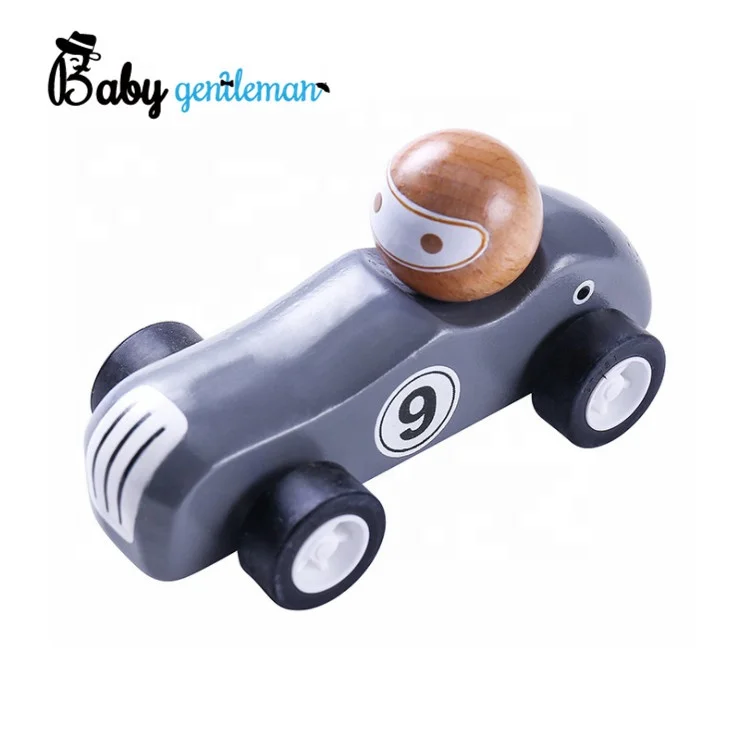 2023 Top sale playing wooden police car toy mini vehicle model for kids Z04434A