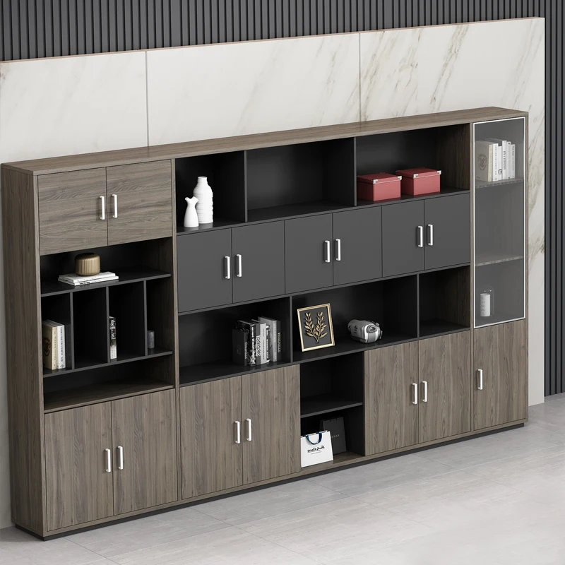 Роскошная деревянная меламиновая доска офисный шкаф с выдвижным ящиком для документов коммерческая мебель хранения дизайн счетчика