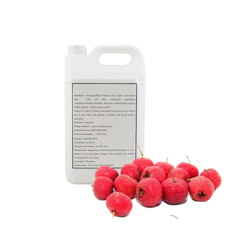 Hot 50 Times Concentrate Syrup For Hawthorn Flavor Carbonated Soda Soft Drink Production In Beverage Factory