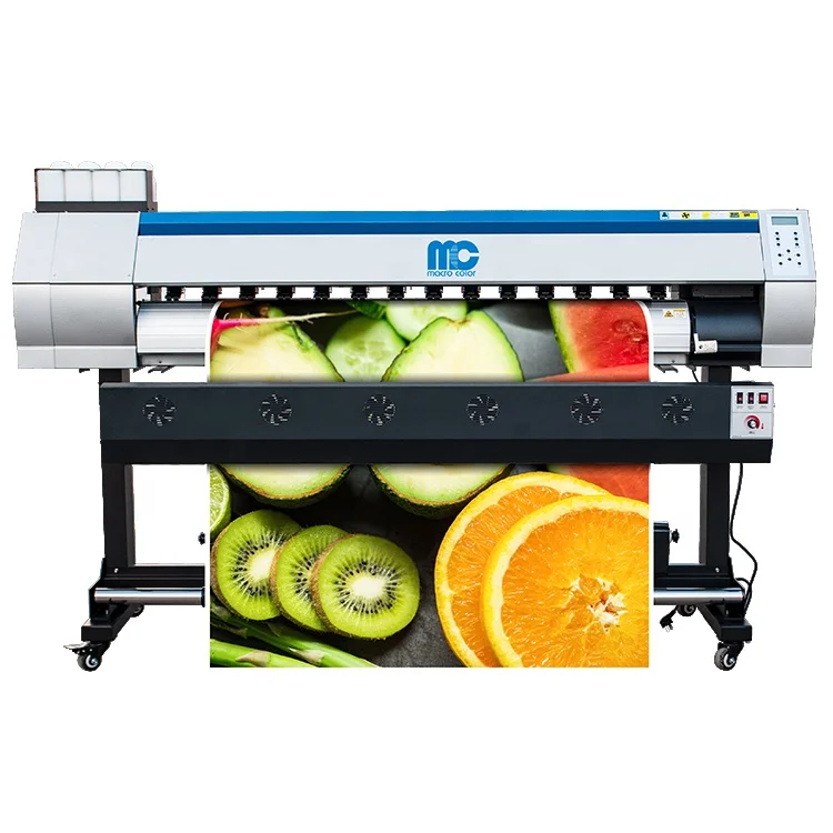1.6m 63inches 1440dpi Plotter Print Eco solvent 4 color Chinese Eco Solvent Inkjet Printer for Flex Banner Vinyl Sticker Mesh