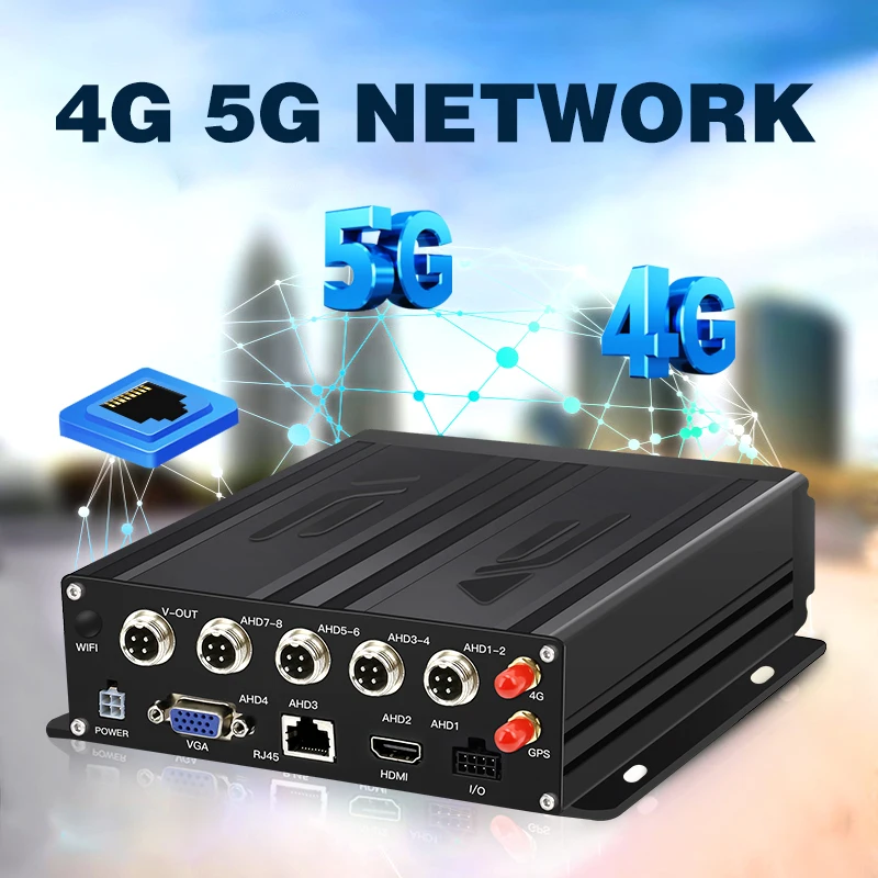 MDVR Mobile DVR Camera Set High Quality 8 Channel 1080P with 8 Camera 360 Degree Universal 8 Channels SD 4G GPS MDVR Solution