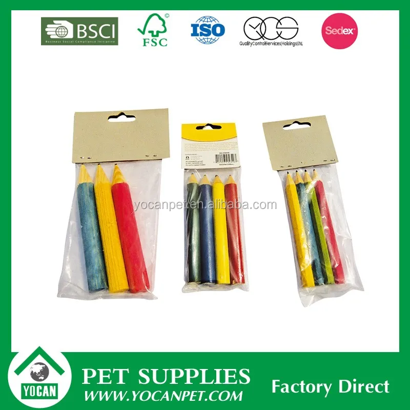 Simple Colorful hamster chew Natural Wooden Pine Guinea Pigs Rats Chinchillas Toys Accessories Exercise Birds