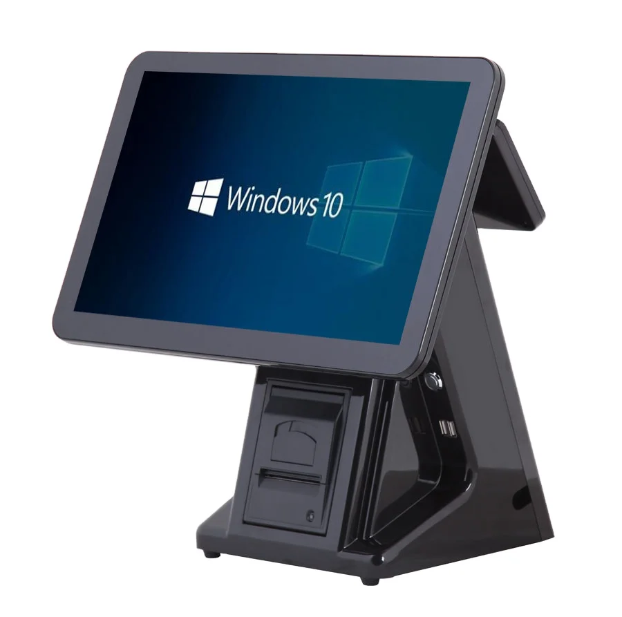 Новинка 15-дюймовый емкостный сенсорный экран Windows 10 pos-терминал китайский с
