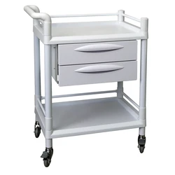 Hospital Trolley Hospital Clinic Plastic Medical Cart for Medicine Delivery