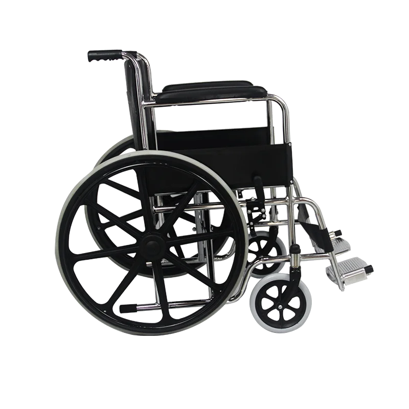 Lightweight active medical supplies disable wheel chair foldable steel wheelchair for elderly
