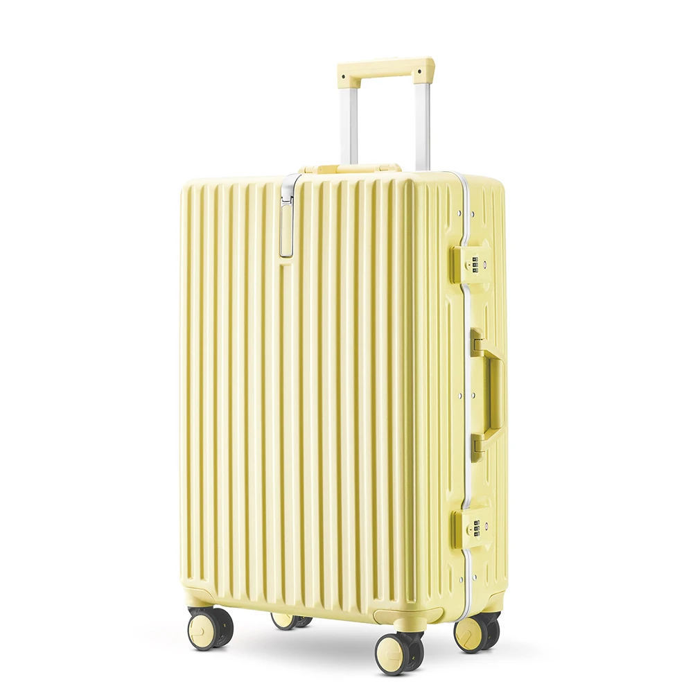 BINHAO-2  28'Aluminum frame Trolley Luggage  Fashion Influencers   TSA Lock 2 Pieces PC  Luggage Sets Suitcase Factory OEM