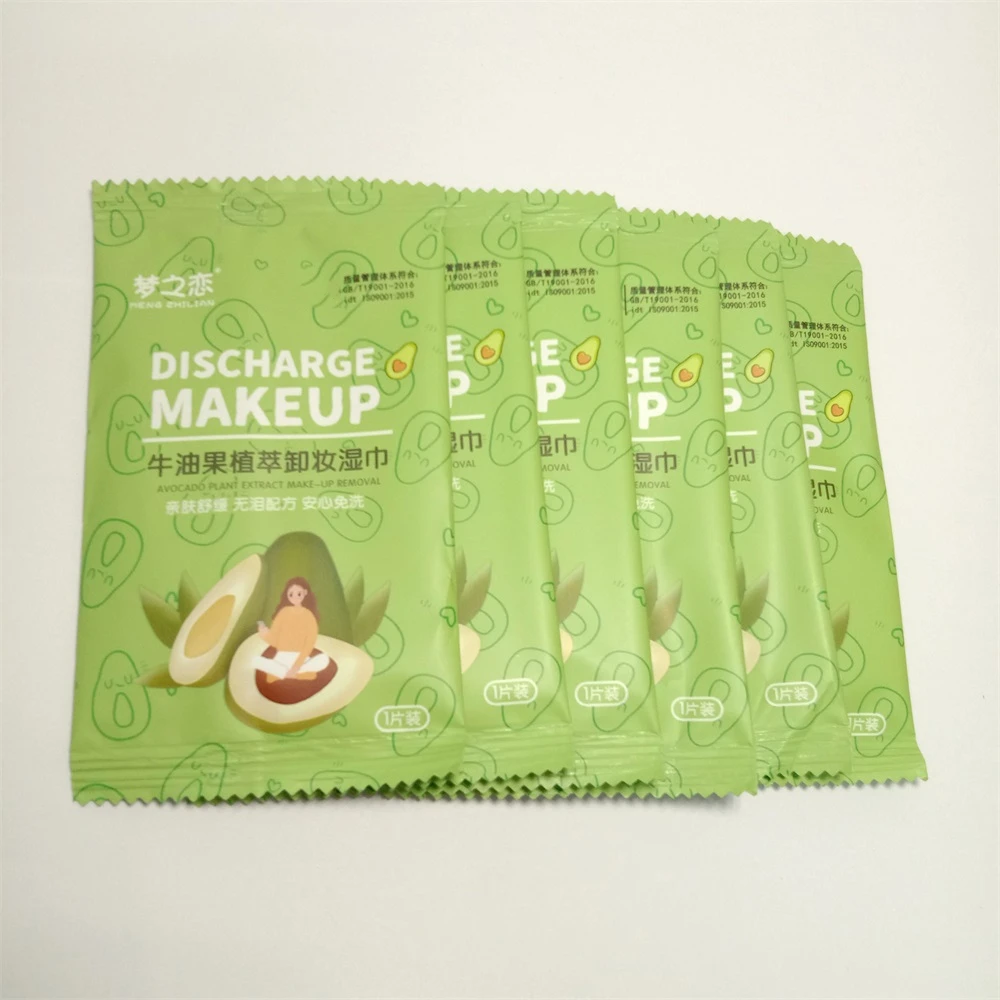 Eco Friendly Disposable White Clean Towels private label Customize Makeup Remover wet wipes