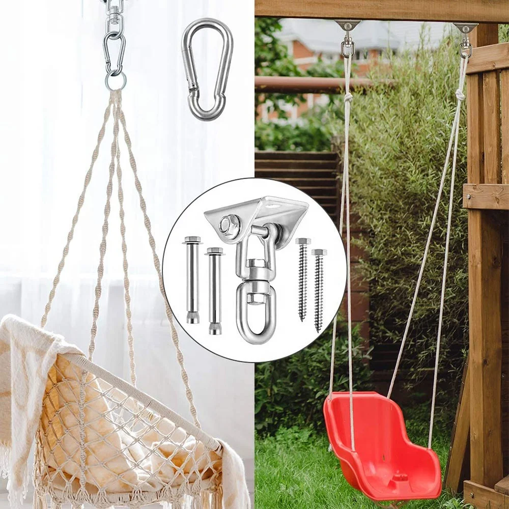 304 Stainless Steel Swing Hanging Hooks For Concrete Wooden Trapeze Yoga
