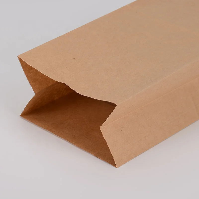 Wholesale Small Food Bread Square Bottom Kraft SoS Paper Bag