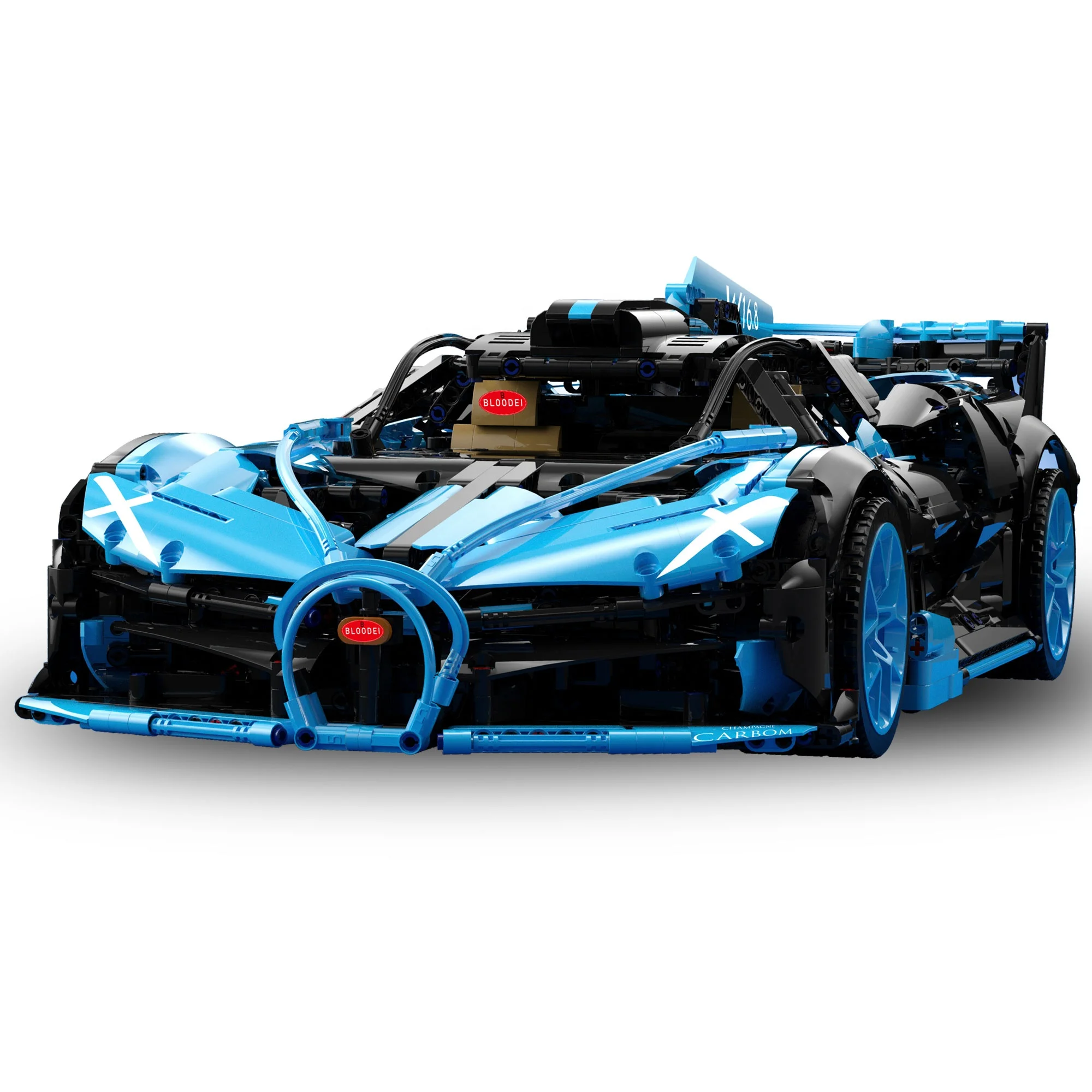 Конструктор Bugatti гоночный автомобиль, набор строительных блоков и инженерная игрушка, коллекционный спортивный автомобиль для взрослых, 3588 деталей, детские строительные блоки