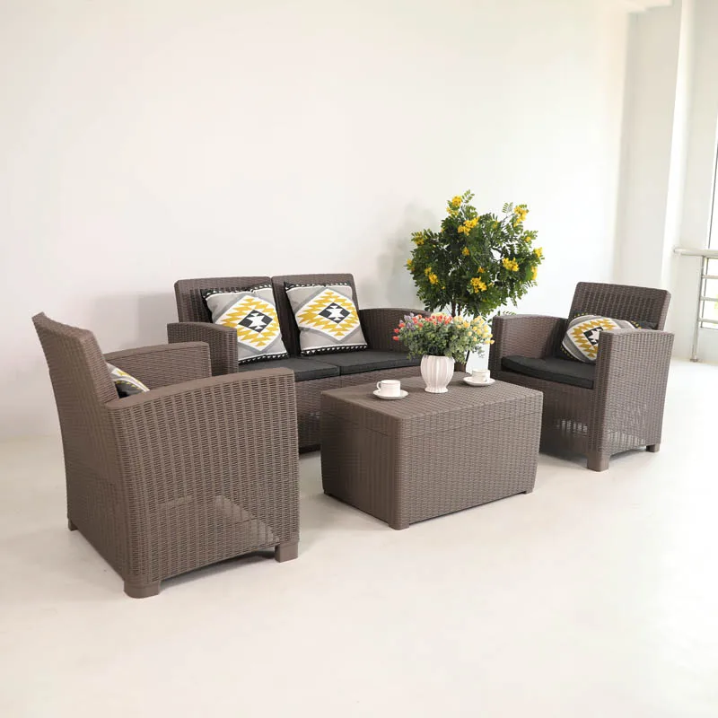 Best seller One box packing  OUTDOOR SOFA set rattan patio furniture set