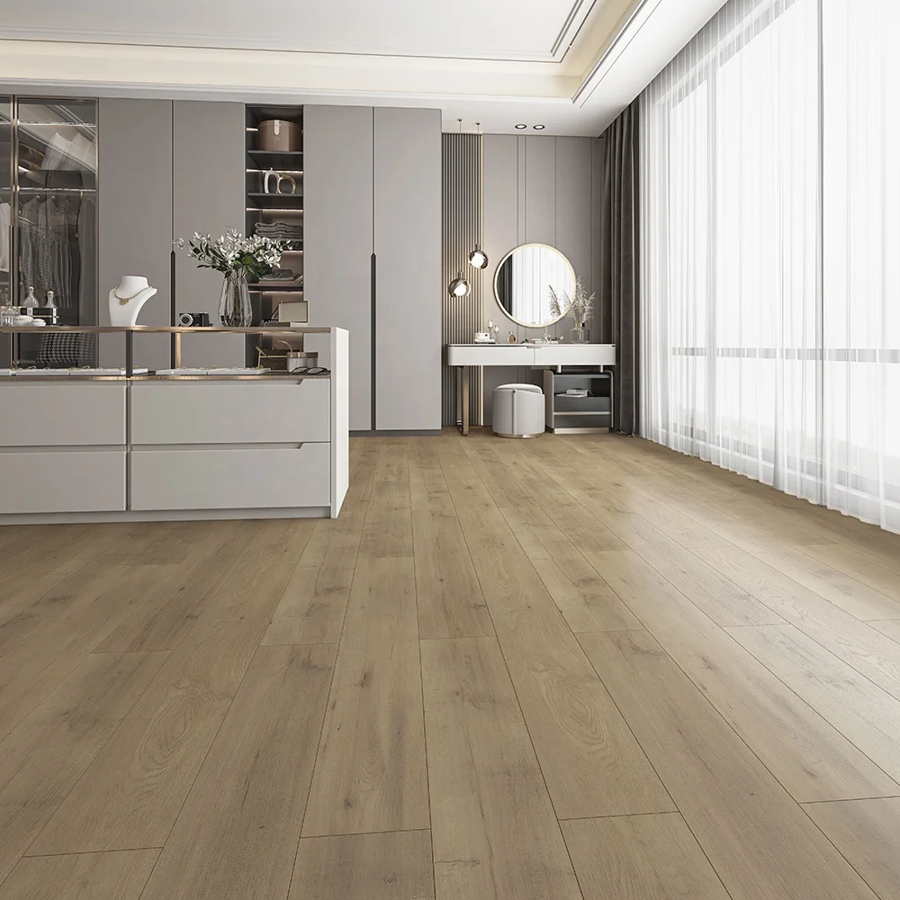 Super Glossy 8mm Domestic Usage Wood Grain Mdf Hdf Waterproof Laminate Flooring