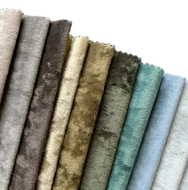 Wholesale Home Textile Pure Patterned Products Upholstery Holland Velvet Fabric for Sofa