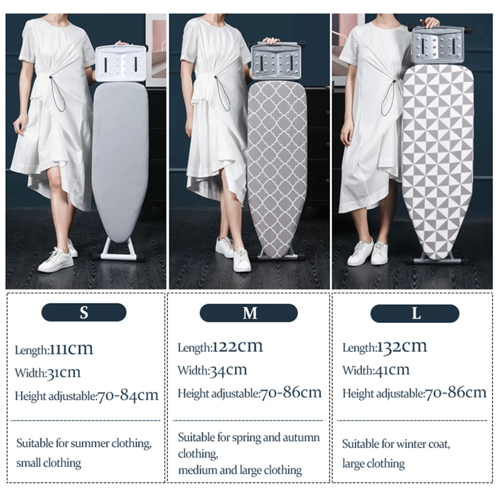 Heat Resistant Household Foldable Vertical Iron Boards 100% Cotton Customized Ironing Boards Cover Iron Table