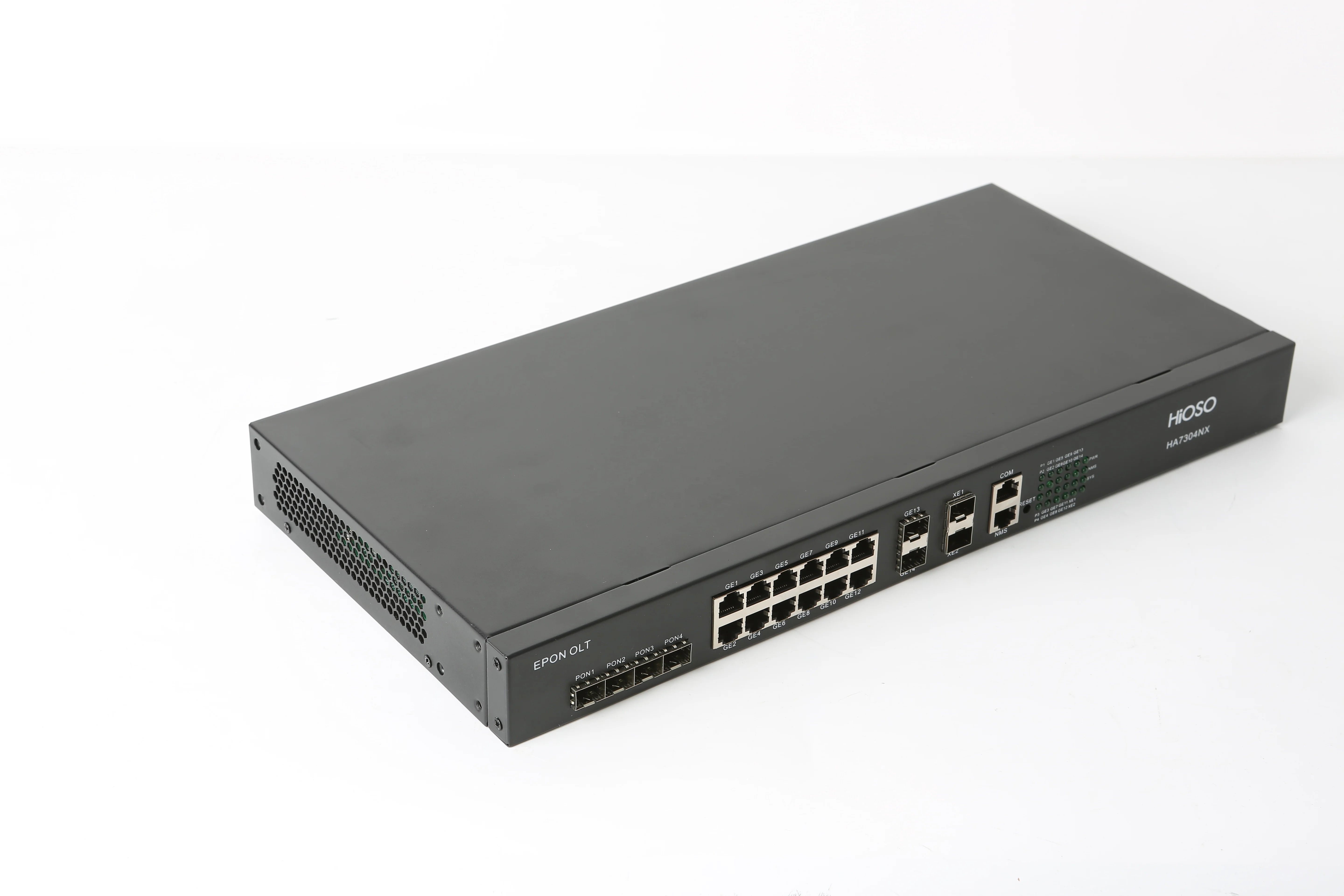 10G Epon olt 4 ports 4PON epon 2 10GE uplink epon olt single power without SFP modules HA7304NX
