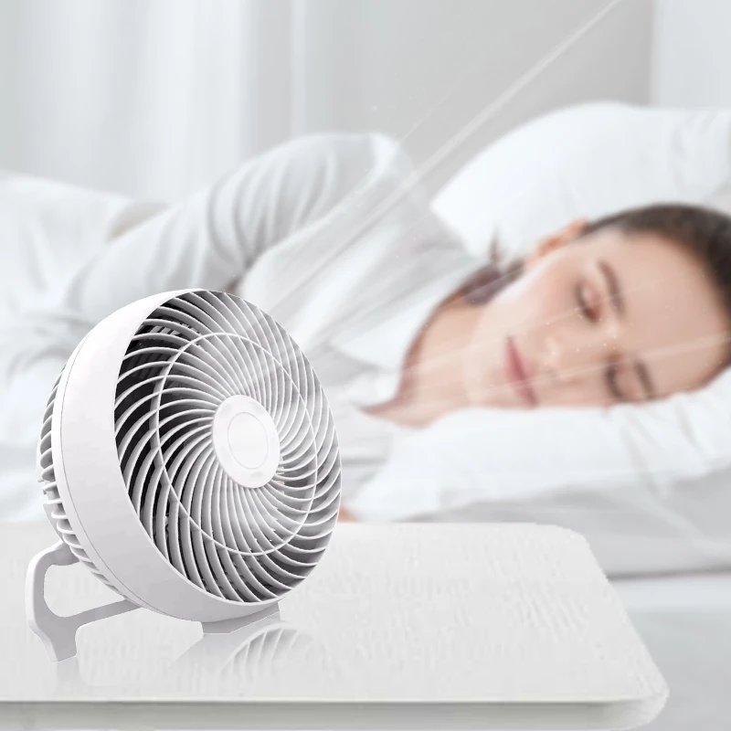 Air Circulator Plastic Electric Portable 10W Solar DC Fan Battery Powered Rechargeable Table Fan With 12V DC Brushless Motor