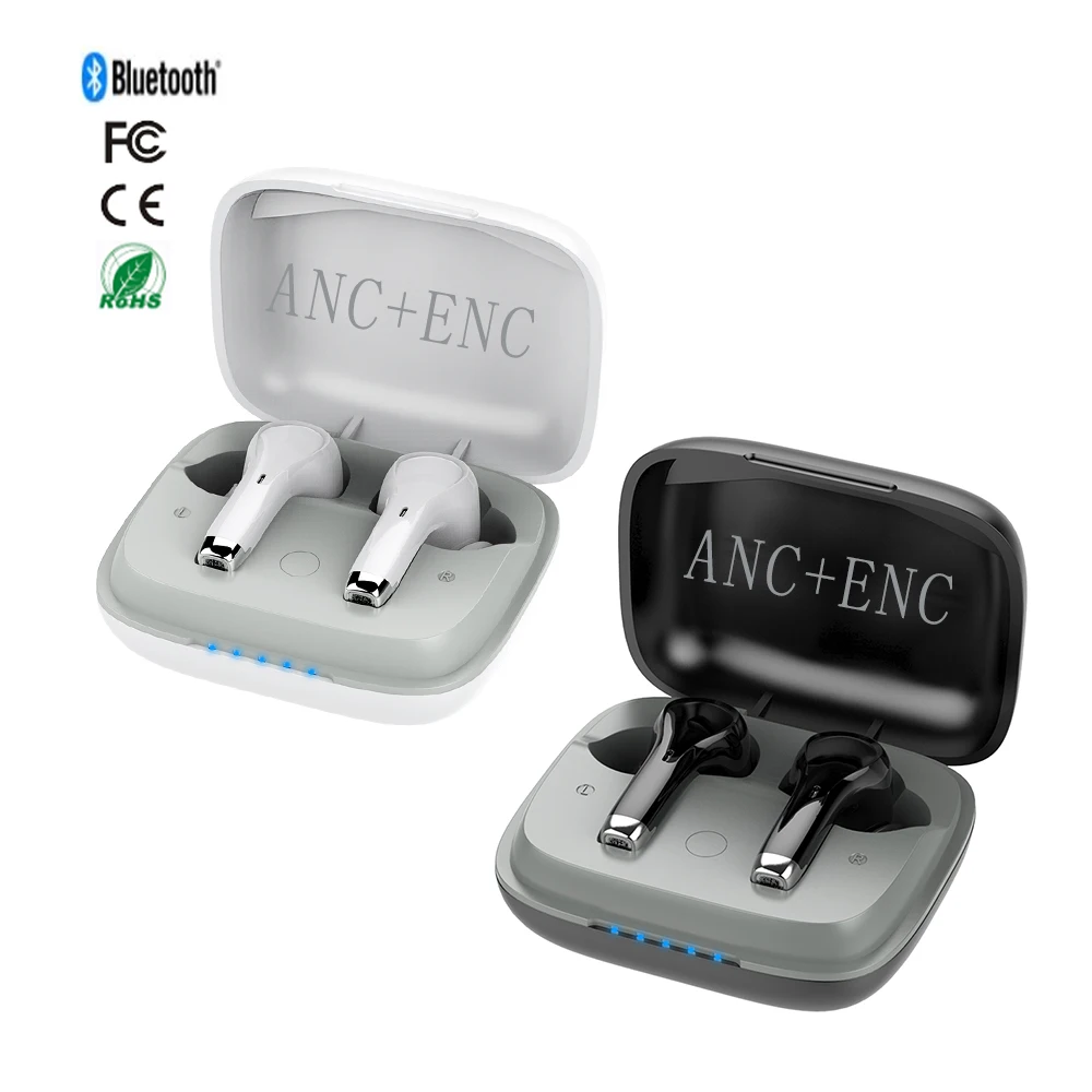 bt 5.0 custom logo cheap touch control free shipping ipx7 waterproof true wireless active noise cancelling earbuds