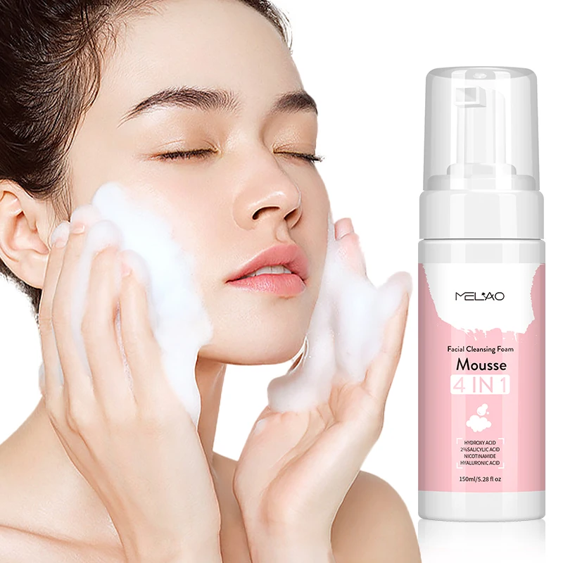 Private Label Skin Face Wash Men Regenerating Facial Cleaning Foaming Face Wash 4 In 1 Facial Cleanser