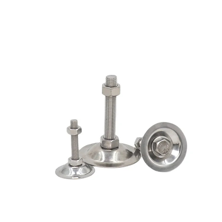 304 Stainless Steel Adjustable Foot For Ground Mounting Machine Leveler