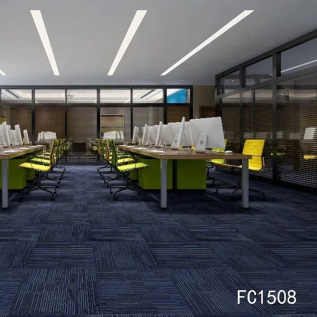 Коммерческая ковровая напольная плитка полипропиленовая самоклеящаяся сверхпрочная квадратная карповая Плитка 20x20 дюймов китайская для офиса