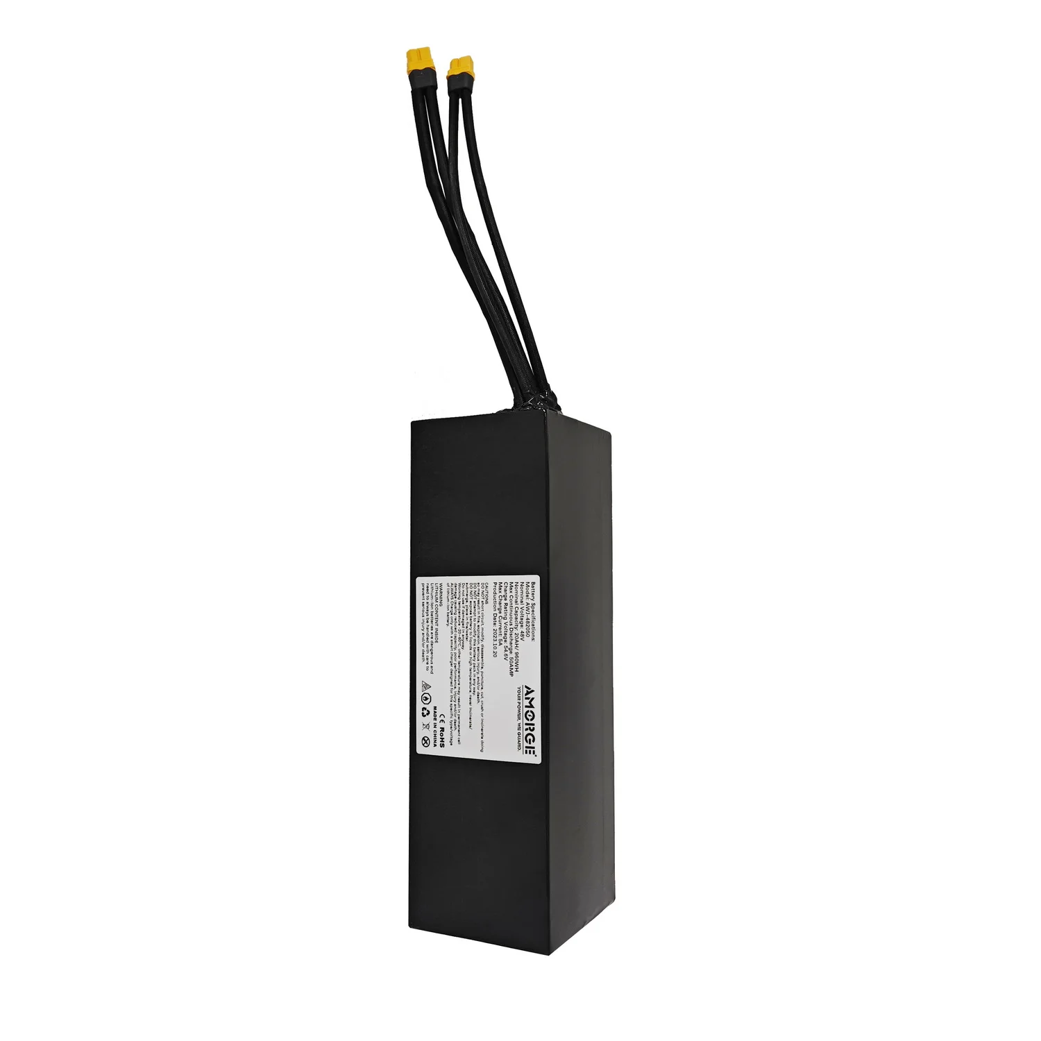 Amorge настраиваемый аккумулятор 48 В 16AH 60AMP для бритвенных сумасшедших тележек