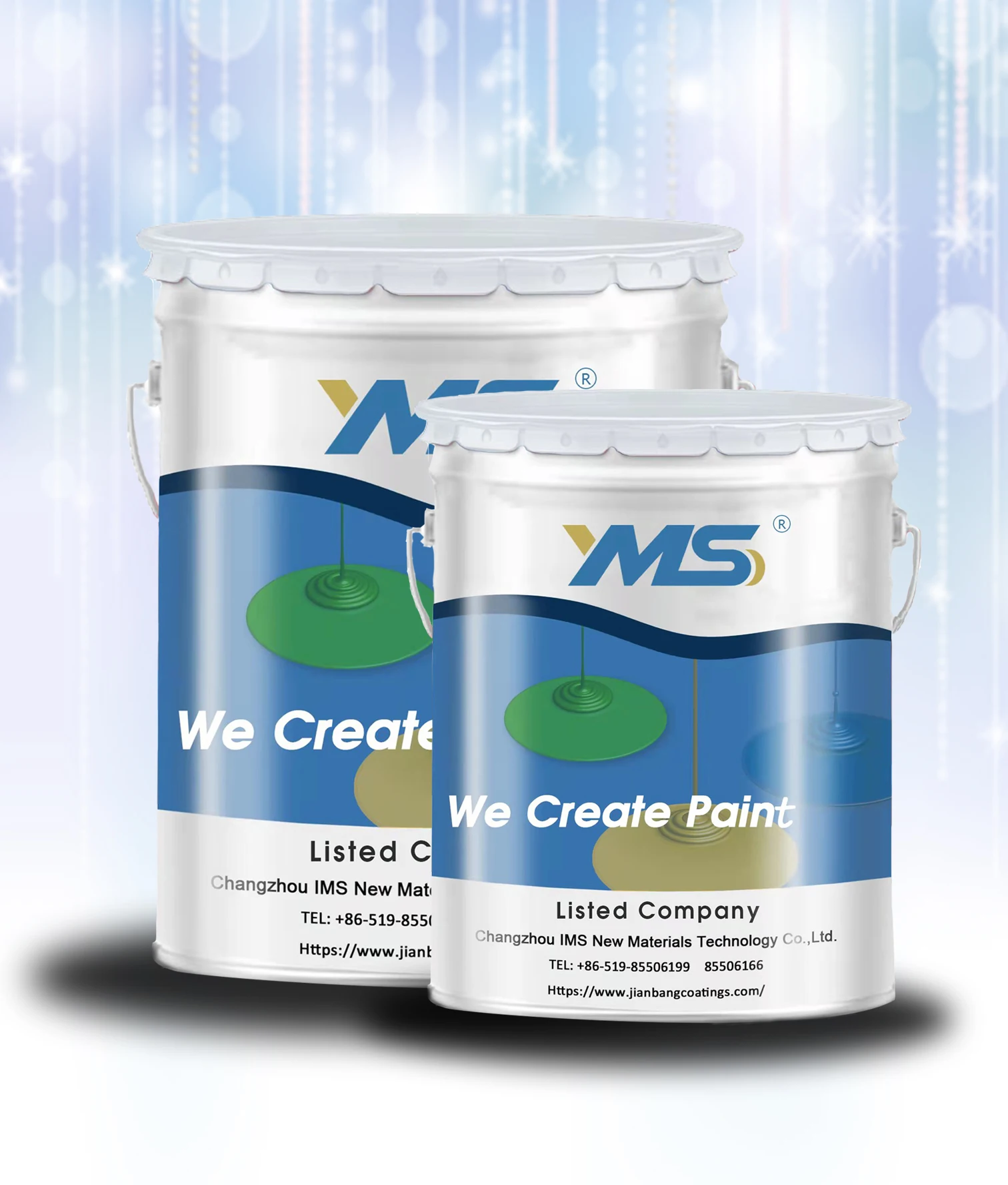 Двухчастная амидная эпоксидная напольная краска для цемента и склада промышленного