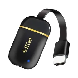 EZCast Dongle WiFi Display Dongle 5G Wireless Display Receiver Miracast Dongle for TV Projector, Support DLNA Airplay Miracast