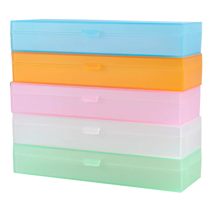 Custom pattern PP plastic pencil case wholesale stationery school supplies cheap pen case