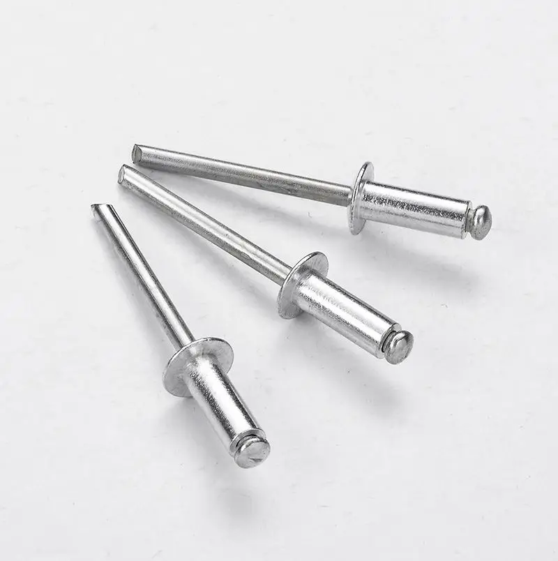 Fastener 3.0/3.2/4.0/4.8/5.0/6.2 Brass Stainless Steel Blind Rivet Semi Tubular Flat Head Solid Pop Rivets