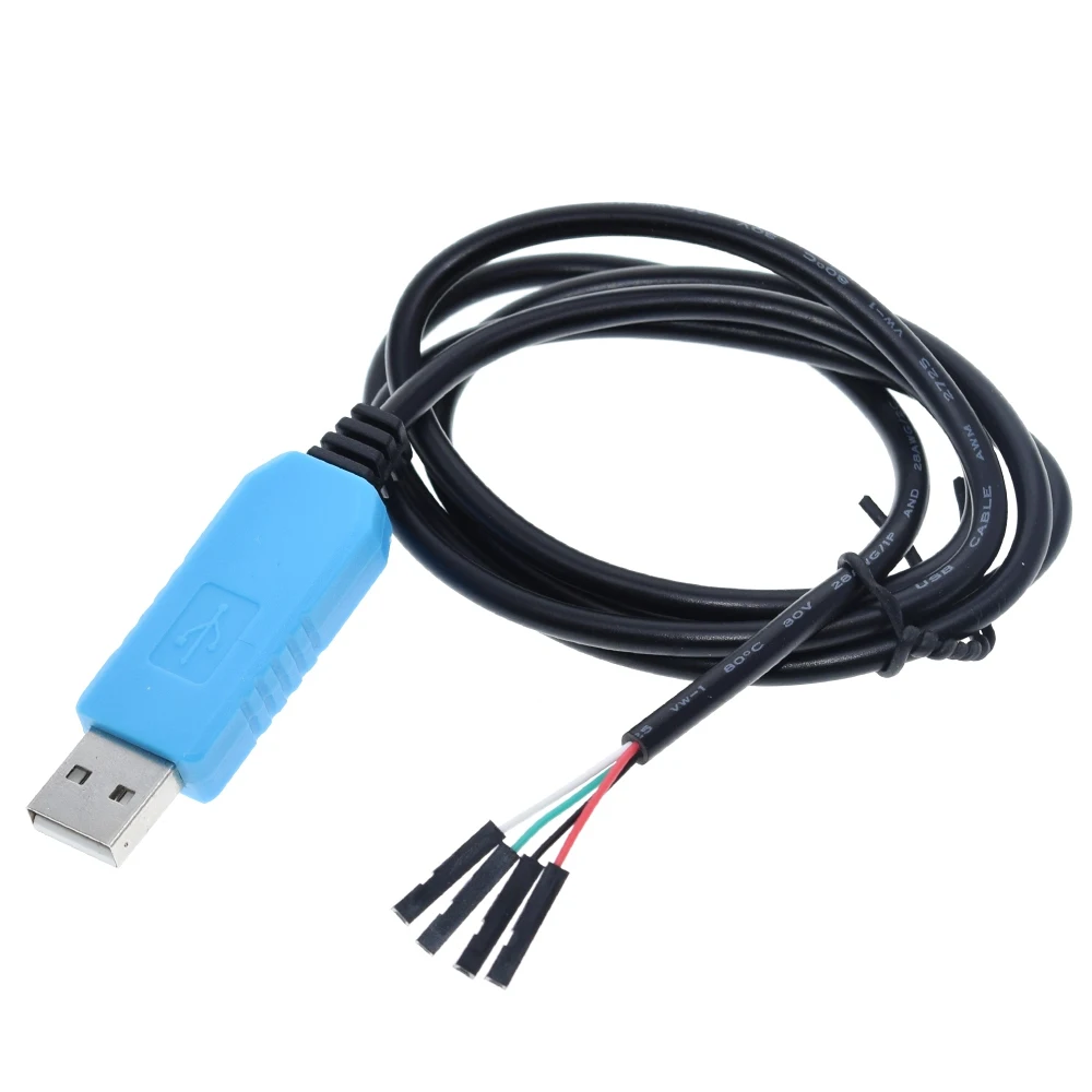 TZT  PL2303 TA USB TTL RS232 Convert Serial Cable PL2303TA Compatible with Win XP/VISTA/7/8/8.1  Blue