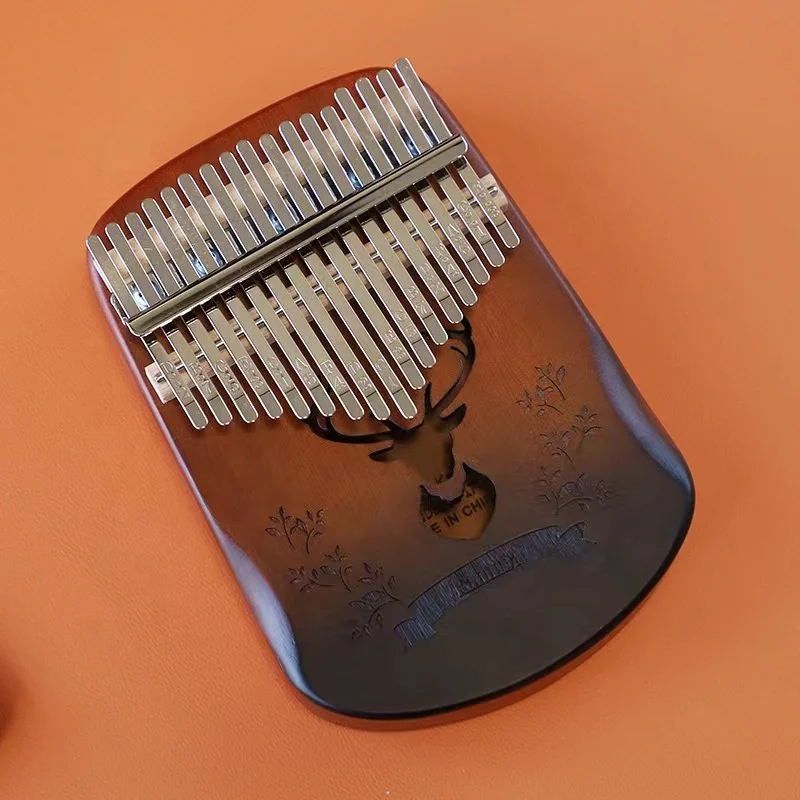 Factory Custom Kalimba Thumb Piano Wood Kalimba 17 key Kalimba cheap price custom beginning musical sapele instrument