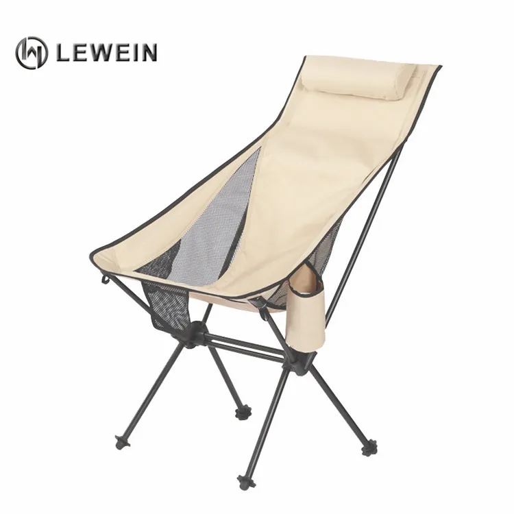 Cheap small customized color high back lightweight ultralight light portable folding camping fishing moon chair