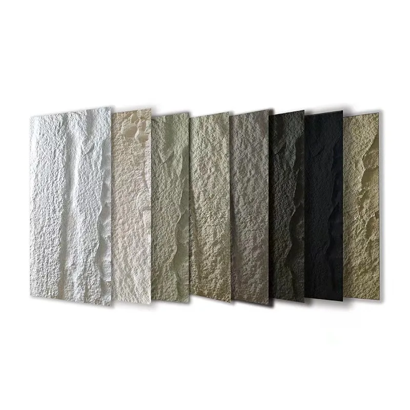 Interior and Exterior PU Rock Stone Type Sheets Decorative PU Foam Stone Polyurethane Artificial Wall Panel