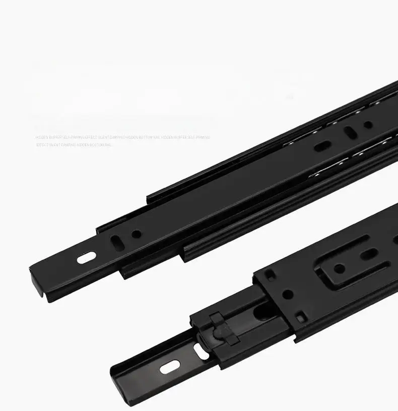 Custom furniture drawer sliding ball bearing Cabinet Drawer Guide 3- Folding guide Retractable slide cabinet ball bearing/guide