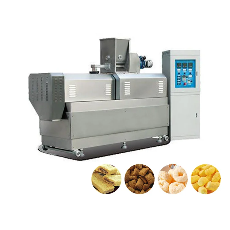 industry automatic corn pellet making machine rice puff food extruder snack food machine corn sticks production equipment