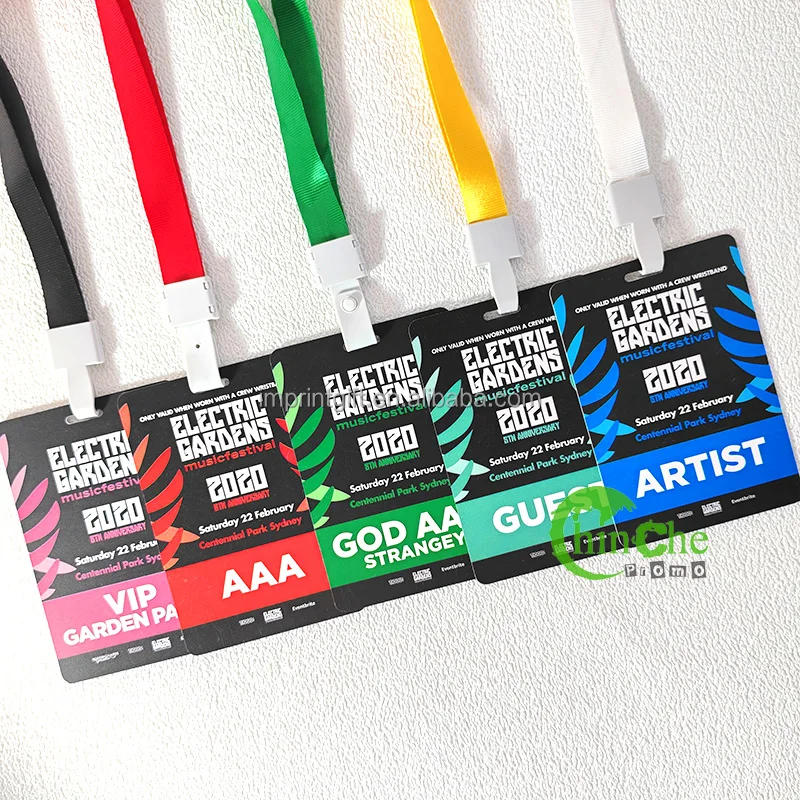 Wholesale Id Card Rope Conference Nylon Strap Plain Blank Custom ID Card Hold Lanyard With Metal Clip Plastic Clip