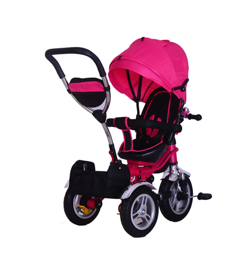 Factory price cheap girls baby trikes with umbrella new model uk 4 in 1 baby walker tricycle for 6 months kids