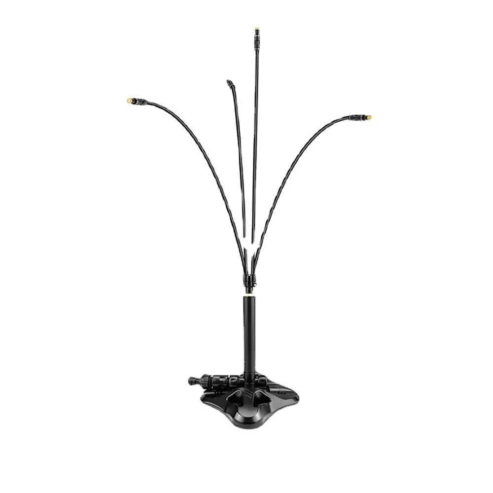 Portable 4 Spray Nozzles Movable Misting Cooling System Kids Water Playing Stand Flexible Misters for Outside Patio