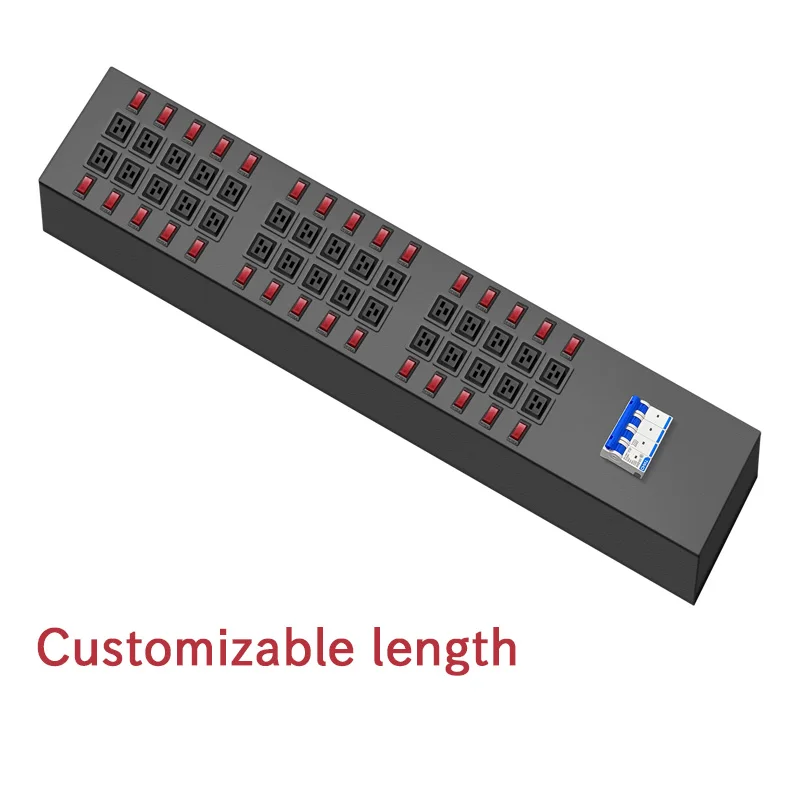 Custom C19  Individual Switches Power PDU  Double Industrial PDU socket