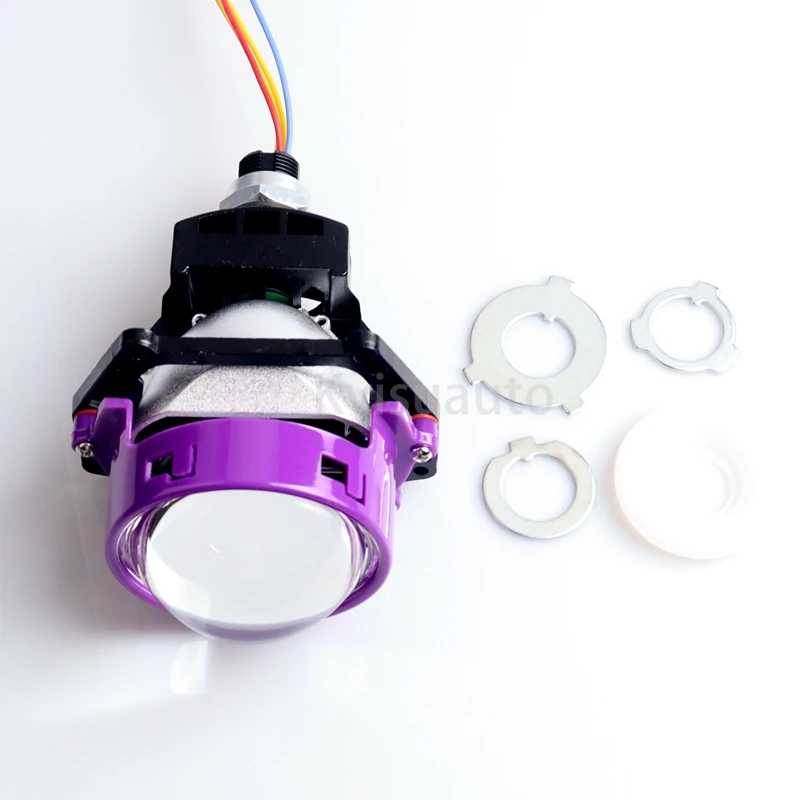 CQL KVISUAUTO R14 Double reflector 64w 70w 1.8 inch 2.0 inch 2.5 inch 3 inch bi led projector high clear blue lens