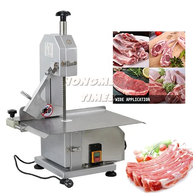 High-Efficiency Bone Sawing Machine, Easy Operation Meat Cutter, 750W Power, Adjustable Thickness, 220V/110V