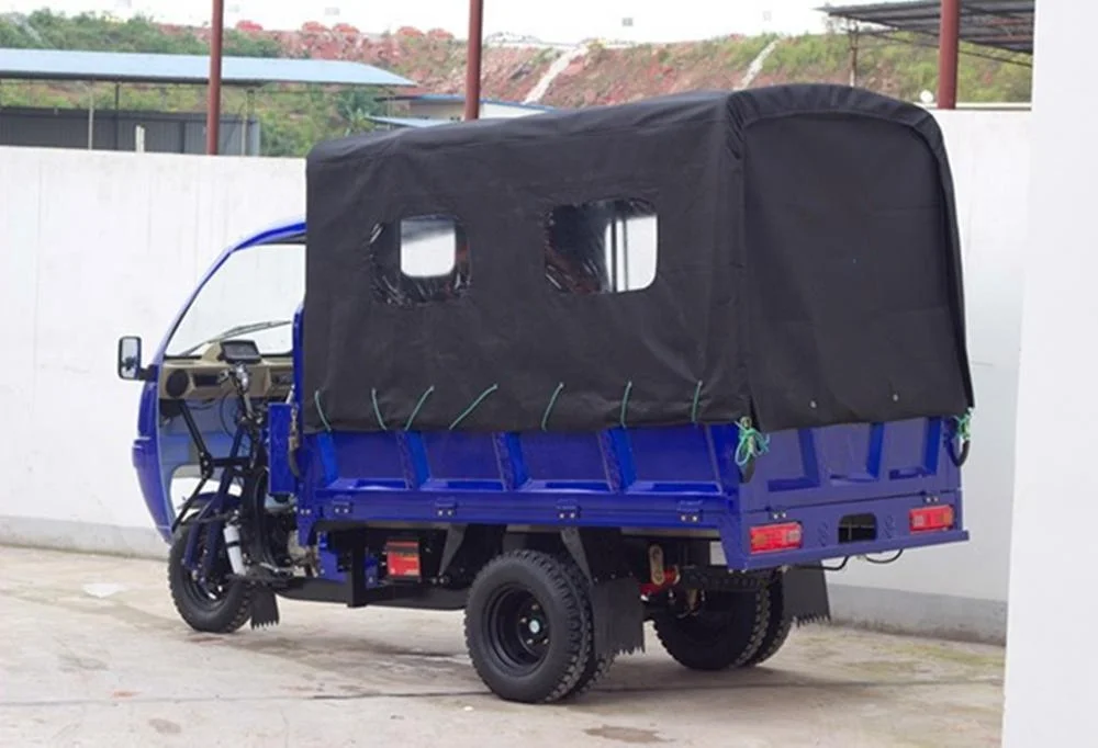 motor tricycle with cabin closed/five wheel passenger seat gasoline motor tricycle in Chongqing China for sale