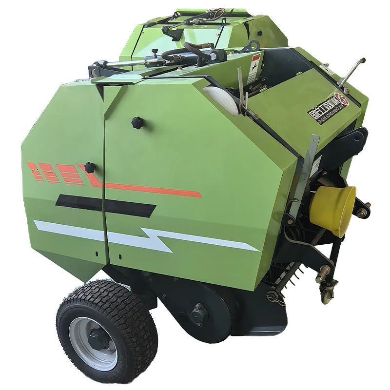 Guoan Mini Round Hay Straw Baler Automatic Farm Equipment With Engine and Motor for Twine Wrap New Used Condition Available
