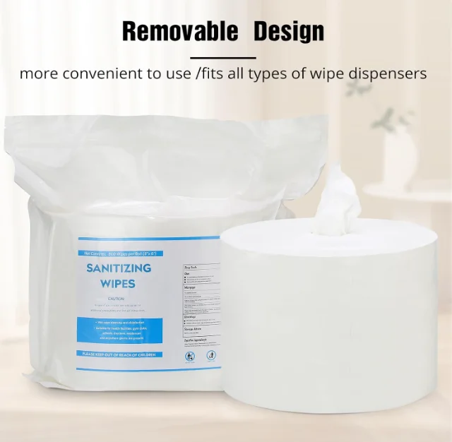 Fitness Gym Equipment Wipes 4 Rolls of 800 Pre-Moistened Cleaning Refill Wet Wipes