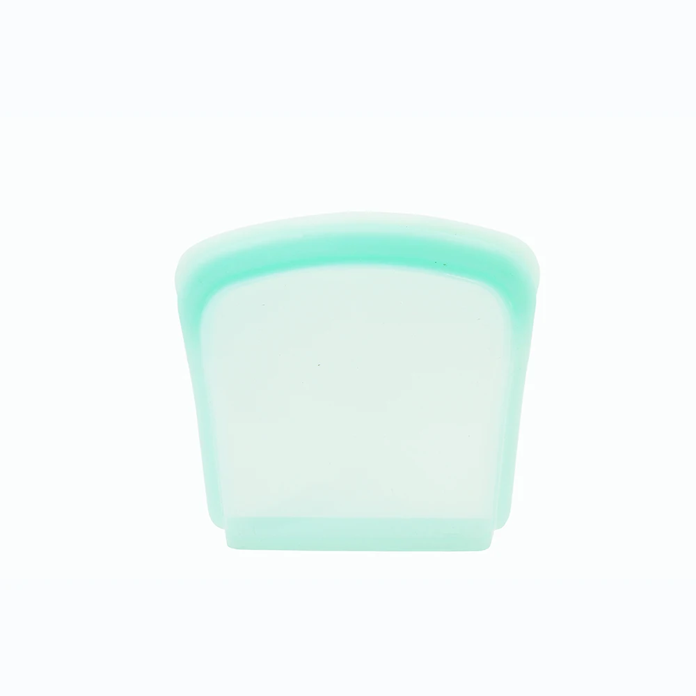 
LFGB Approval 100% Platinum Food Grade Silicone Snack Bag Portable Silicone Food Storage Bag 